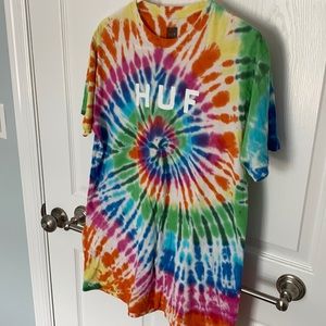 Men’s Huf tie dye T-shirt Large